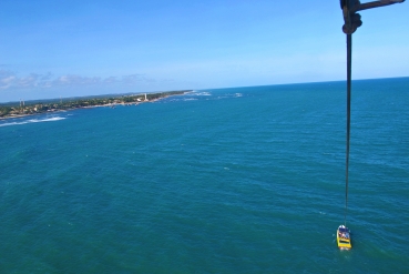Voo Parasail - Visão de Cima